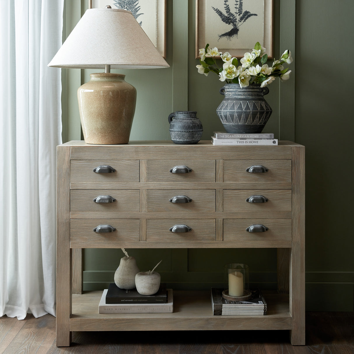 Seraphine Collection 9 Drawer Chest With Shelf