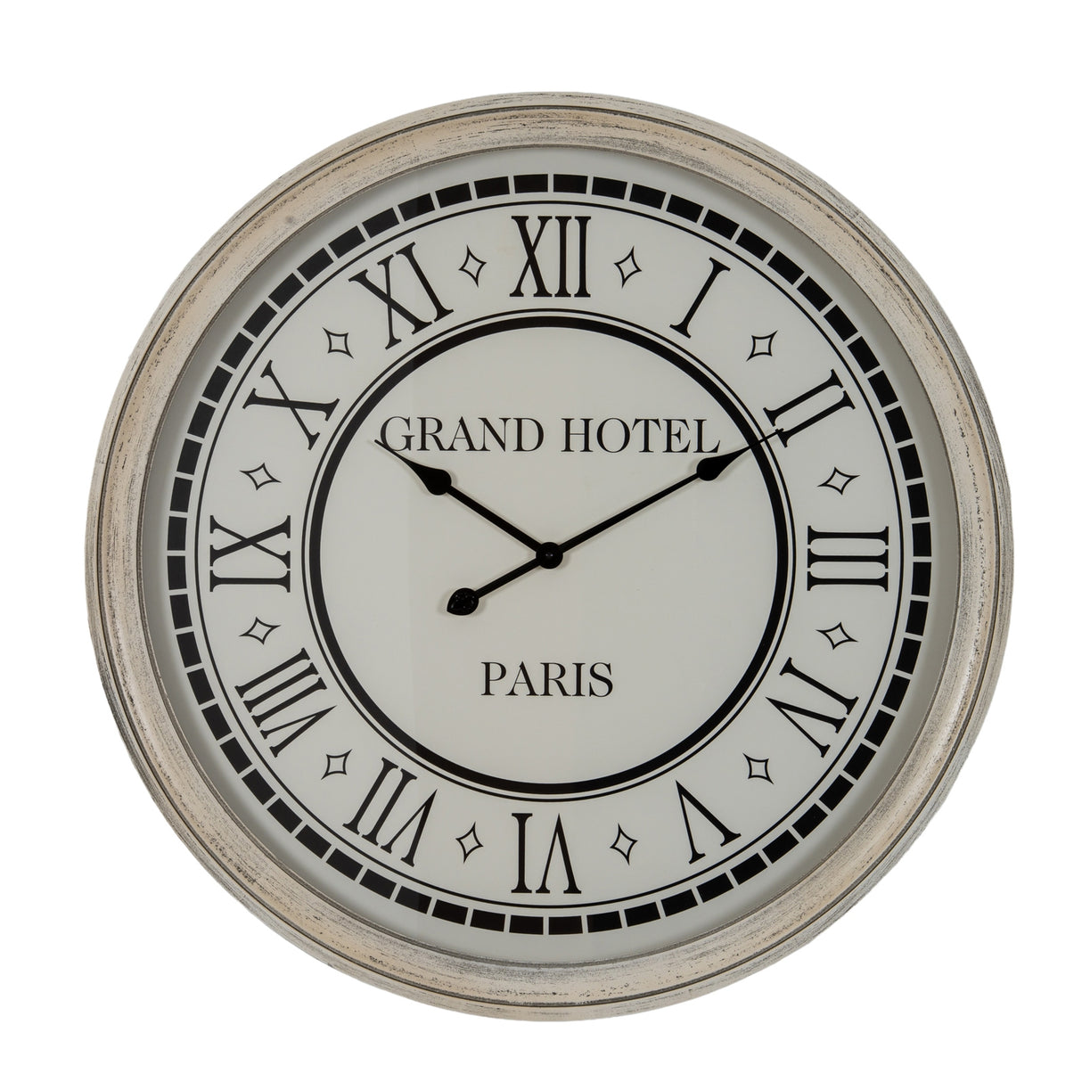 Lea Large Grey Clock With Glass