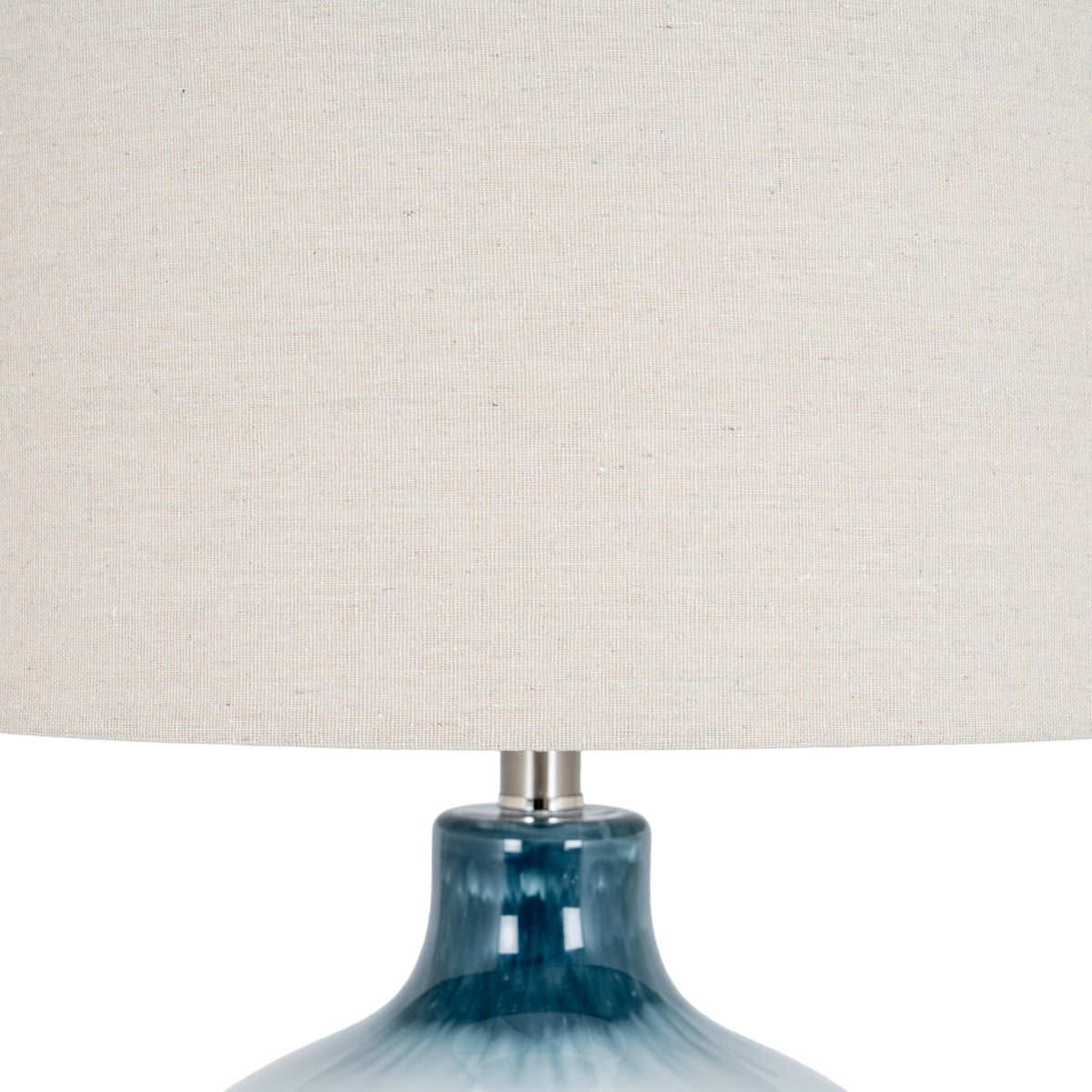 Althea Ocean Shadows Table Lamp With Linen Shade