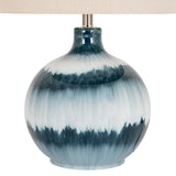 Althea Ocean Shadows Table Lamp With Linen Shade