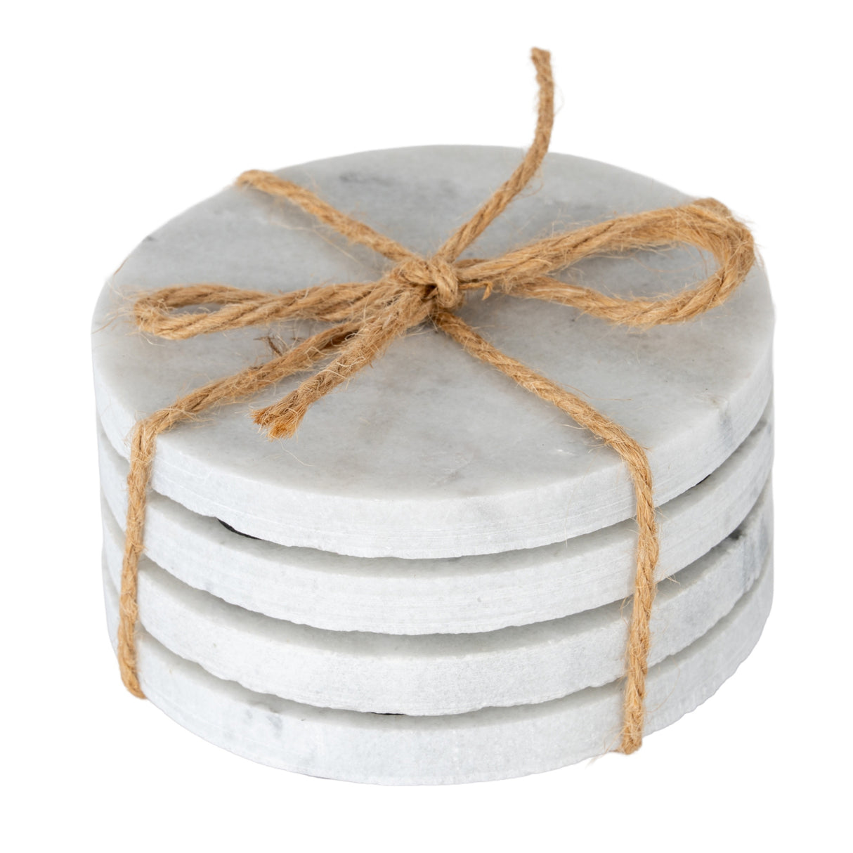 Corinne Set of Four Round Marble Coasters