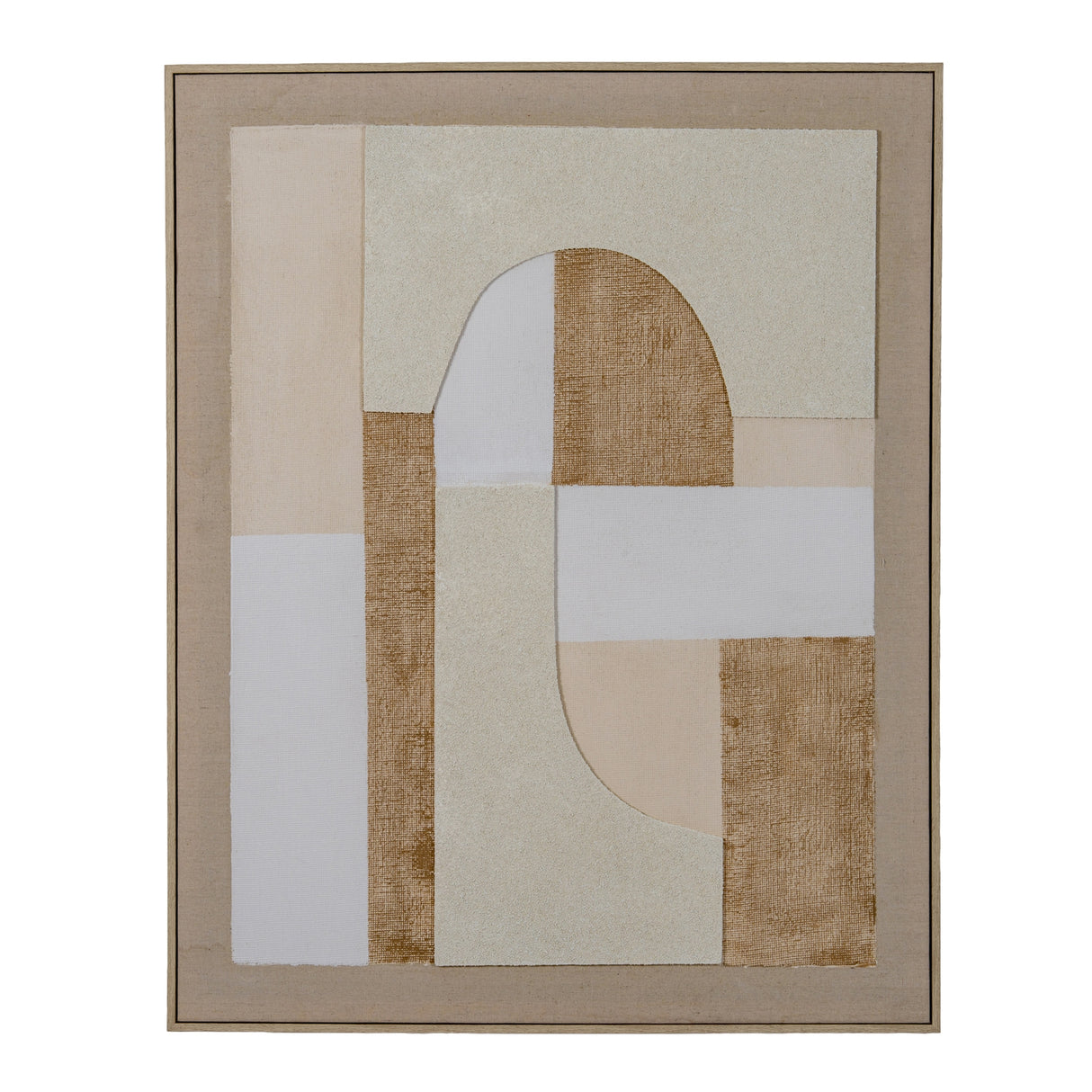 Emmanuelle Linen Textured Canvas in Frame