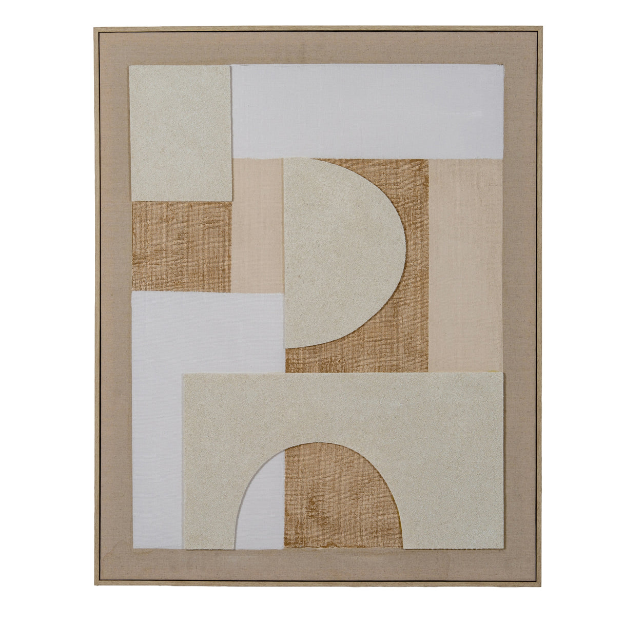 Aurelie Linen Textured Canvas in Frame