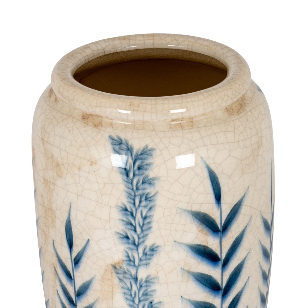 Adeline Large Blue Flora Tall Olpe Vase