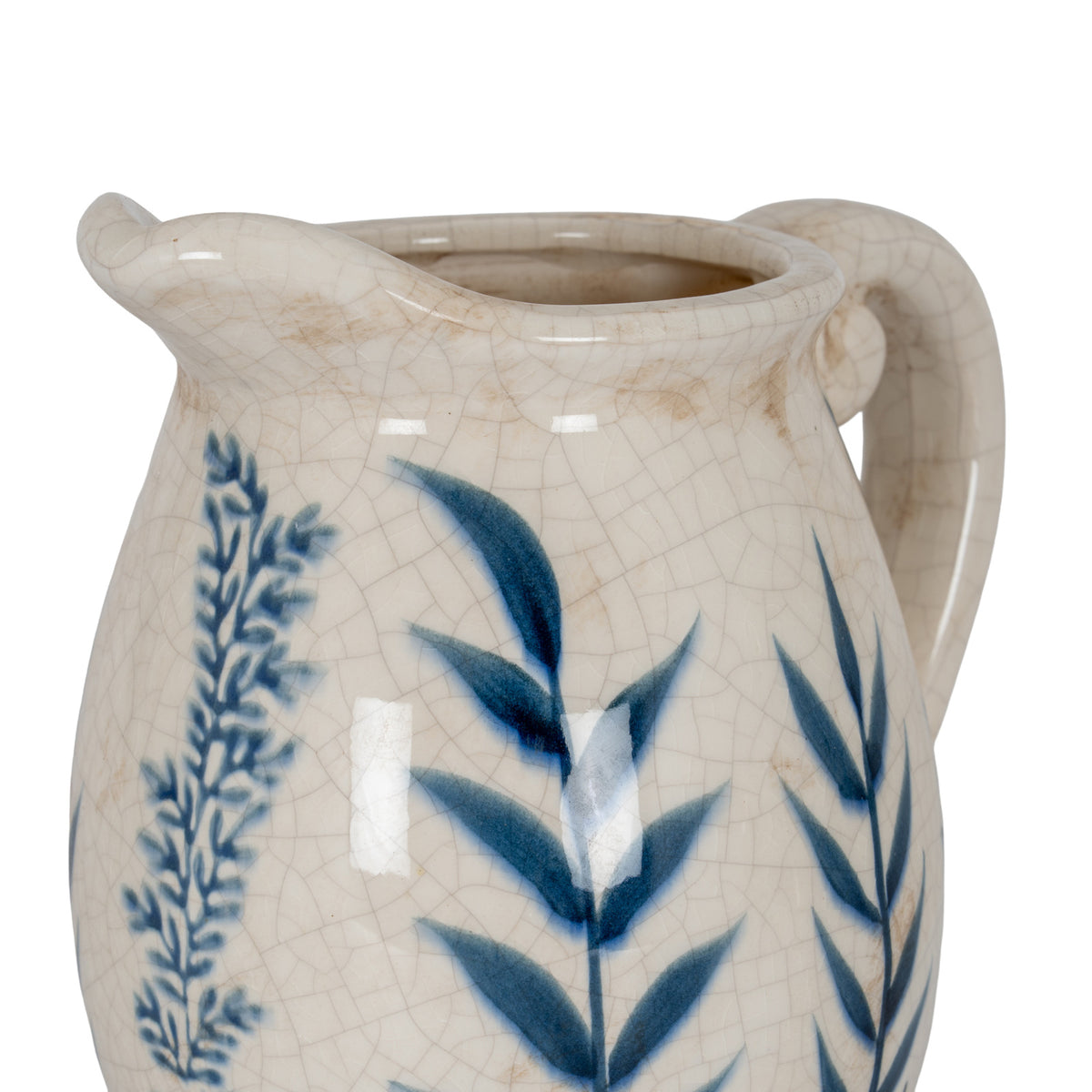Clementine Small Blue Flora Olpe Jug Vase