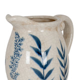 Clementine Small Blue Flora Olpe Jug Vase