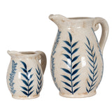 Clementine Small Blue Flora Olpe Jug Vase