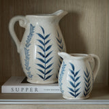 Clementine Small Blue Flora Olpe Jug Vase