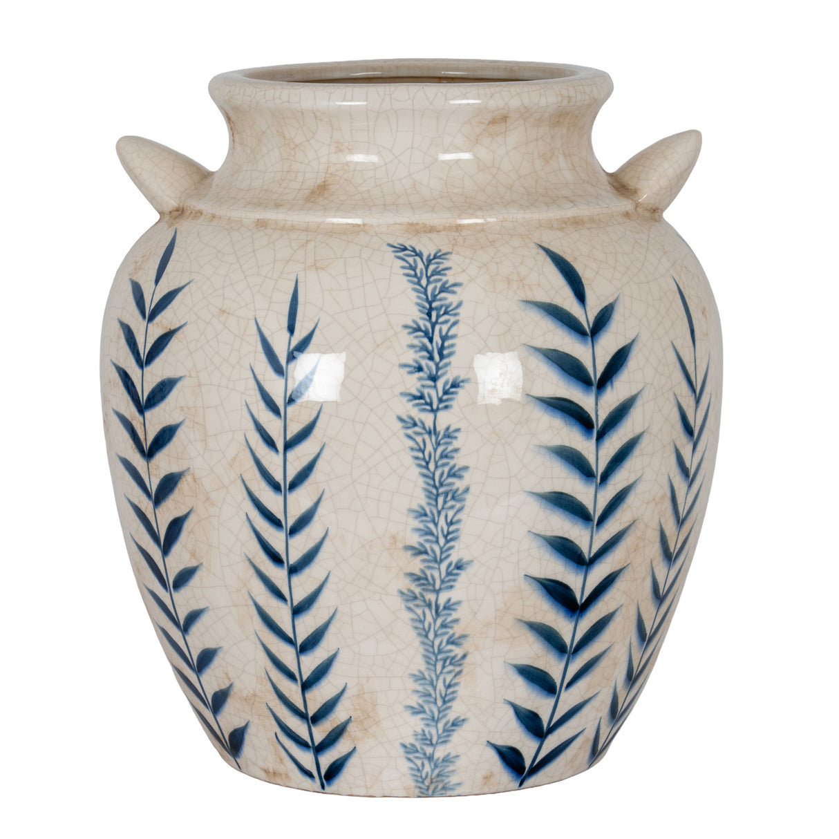 Amelie Blue Flora Amphora Vase