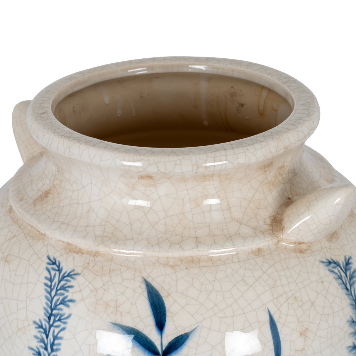 Amelie Blue Flora Amphora Vase