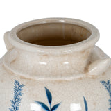 Amelie Blue Flora Amphora Vase