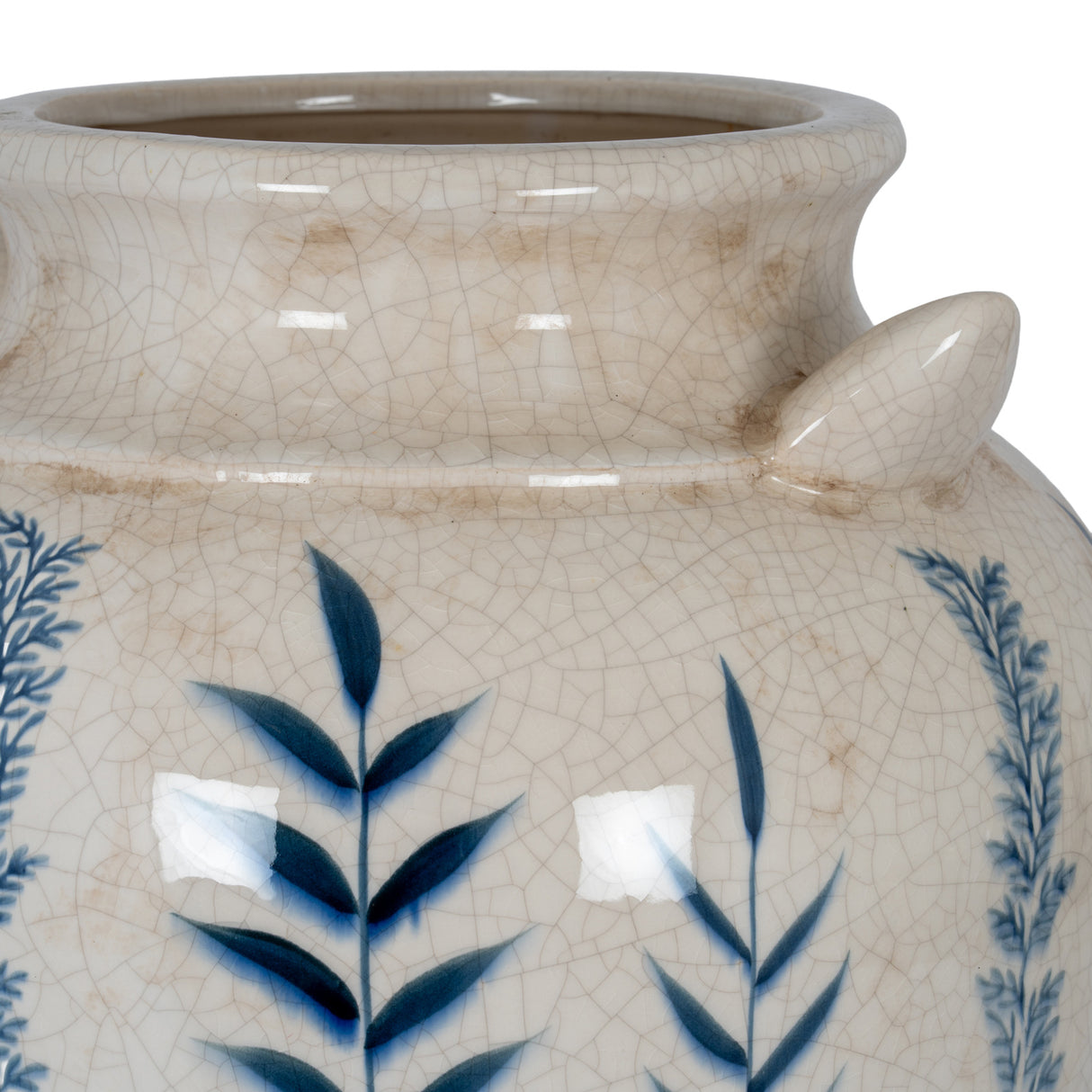 Amelie Blue Flora Amphora Vase