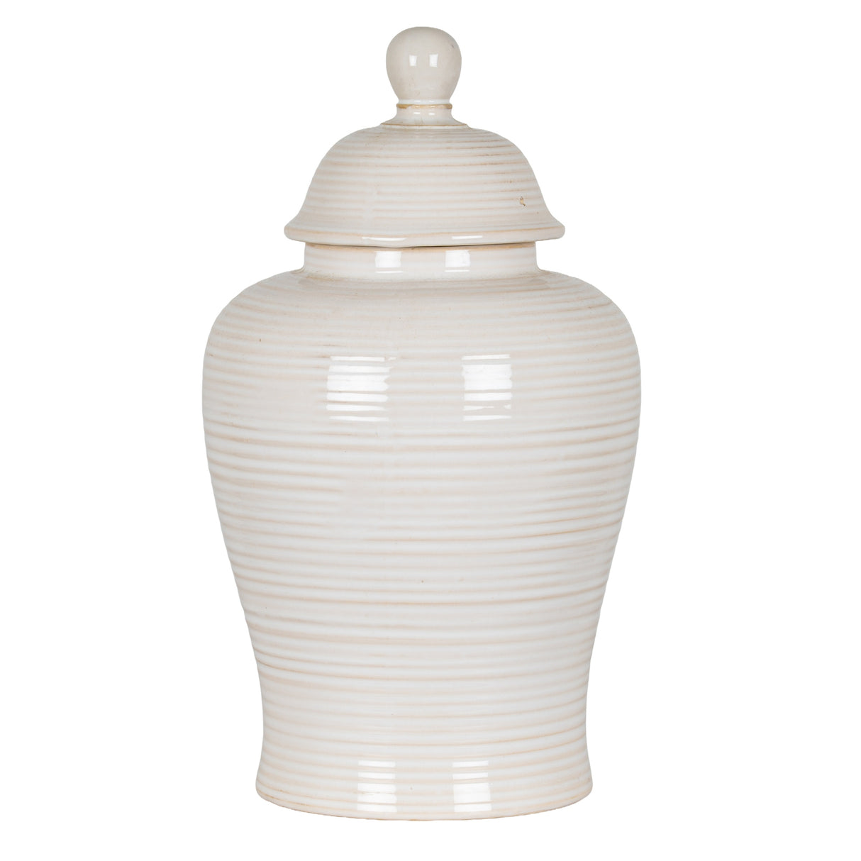 Noemie Lidded Ceramic Ginger Jar