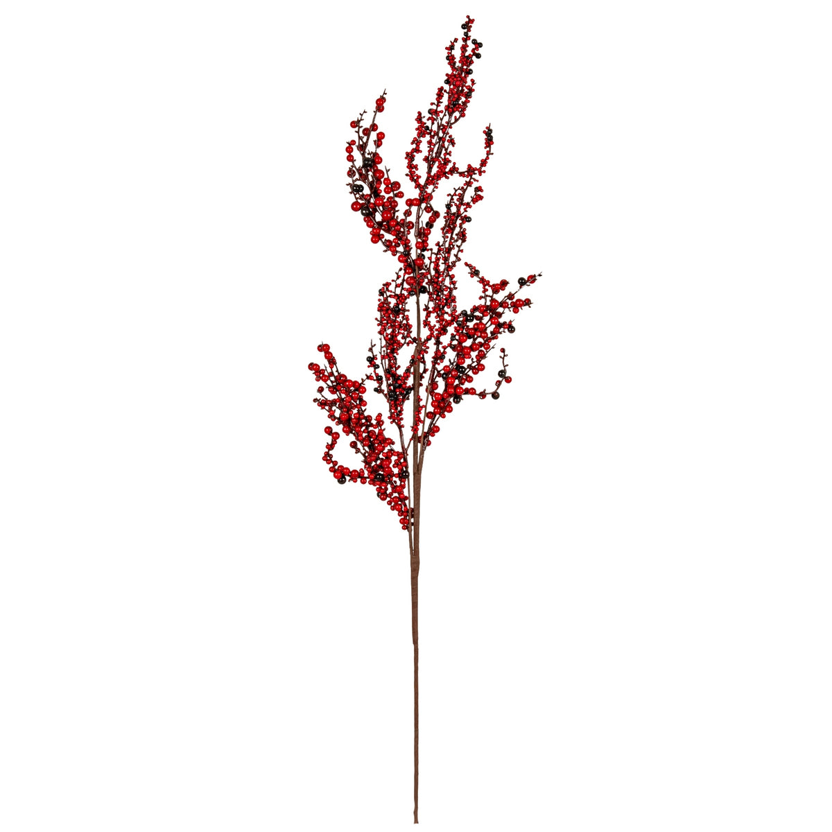 Marielle Medium Winter Branch Spray With Red Berries