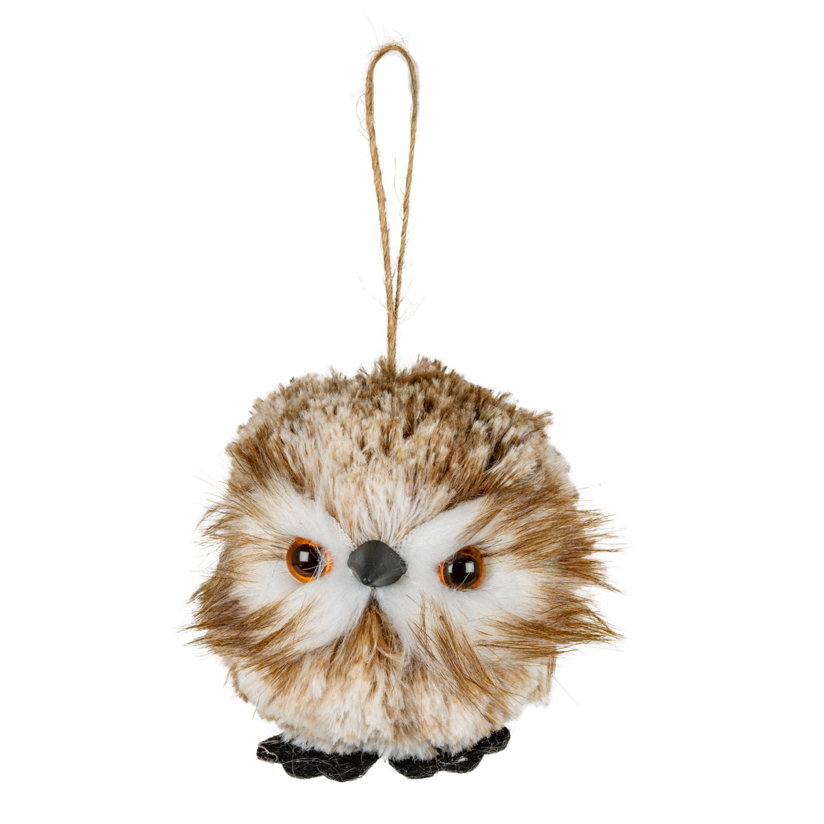 Manon Feather Winter Owl Decoration