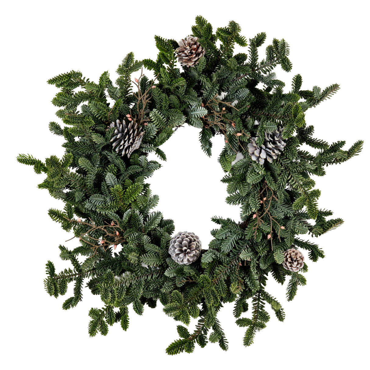 Anais Woodland Pine Wreath With Pinecones