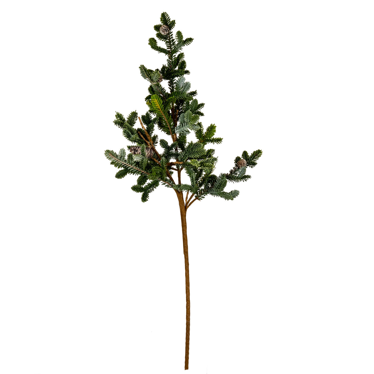 Thea Woodland Pine Teardrop Swag With Pinecones