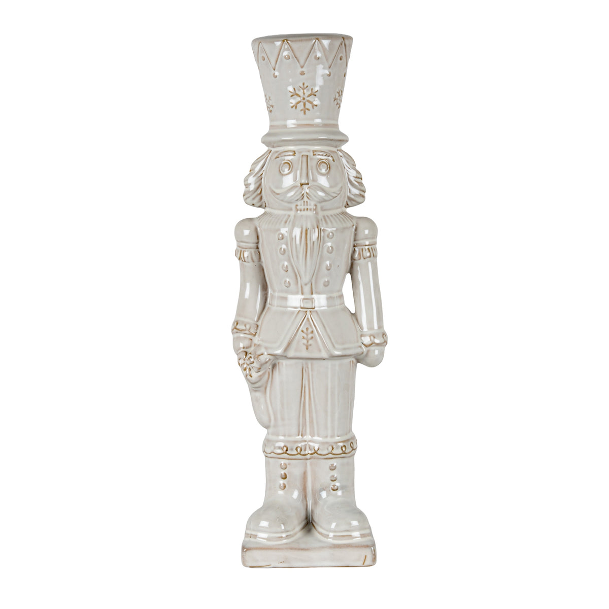 Claudine Ceramic Nutcracker With Stocking