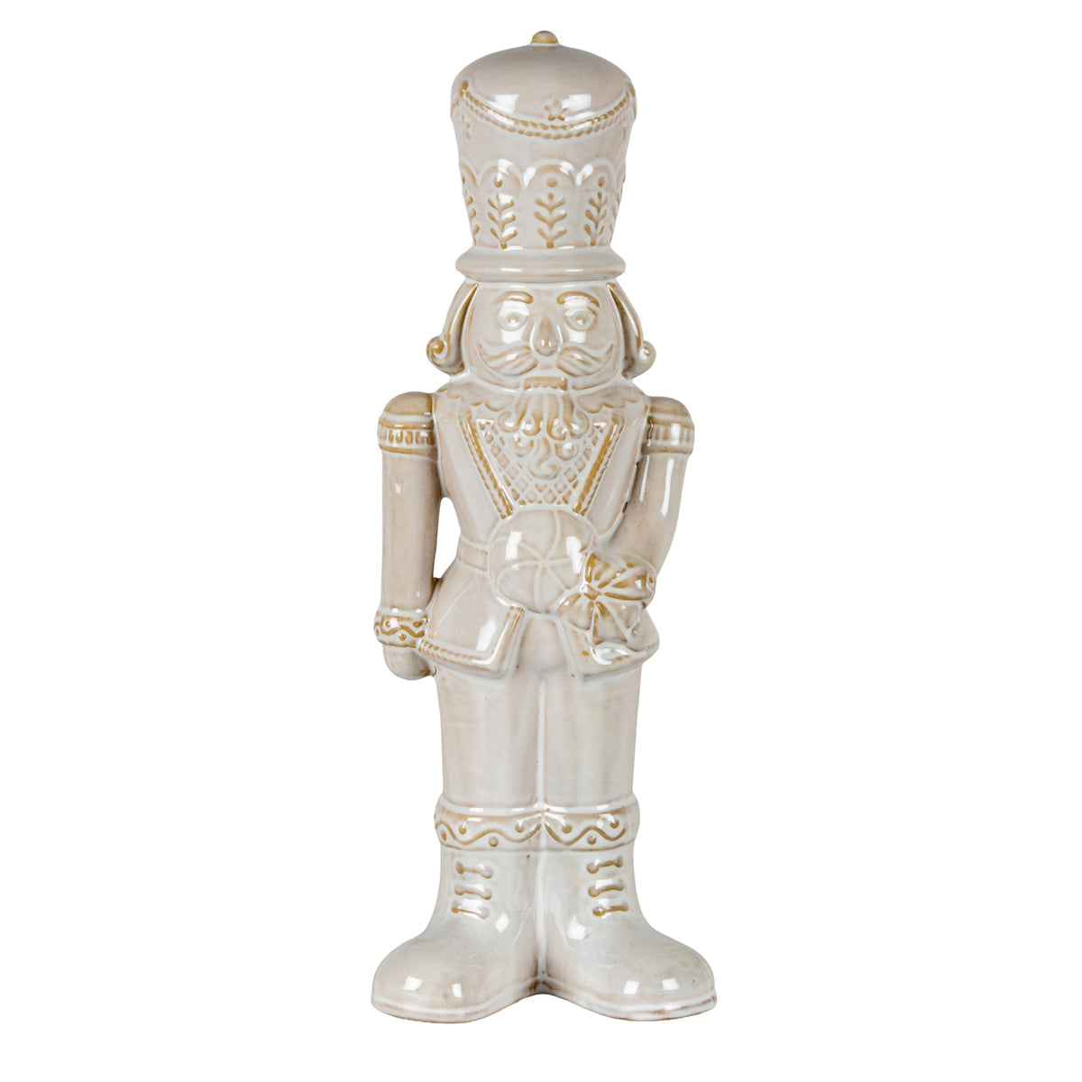 Claudine Ceramic Nutcracker With Candy Lollipop
