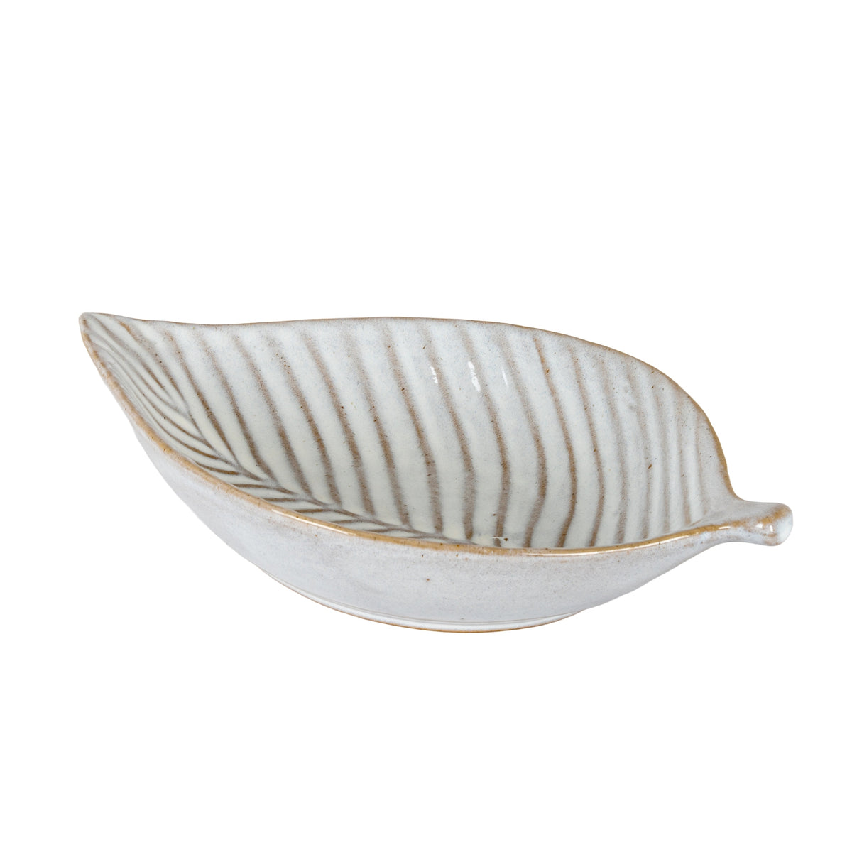 Claudine Ceramic Elm Leaf Large Dish