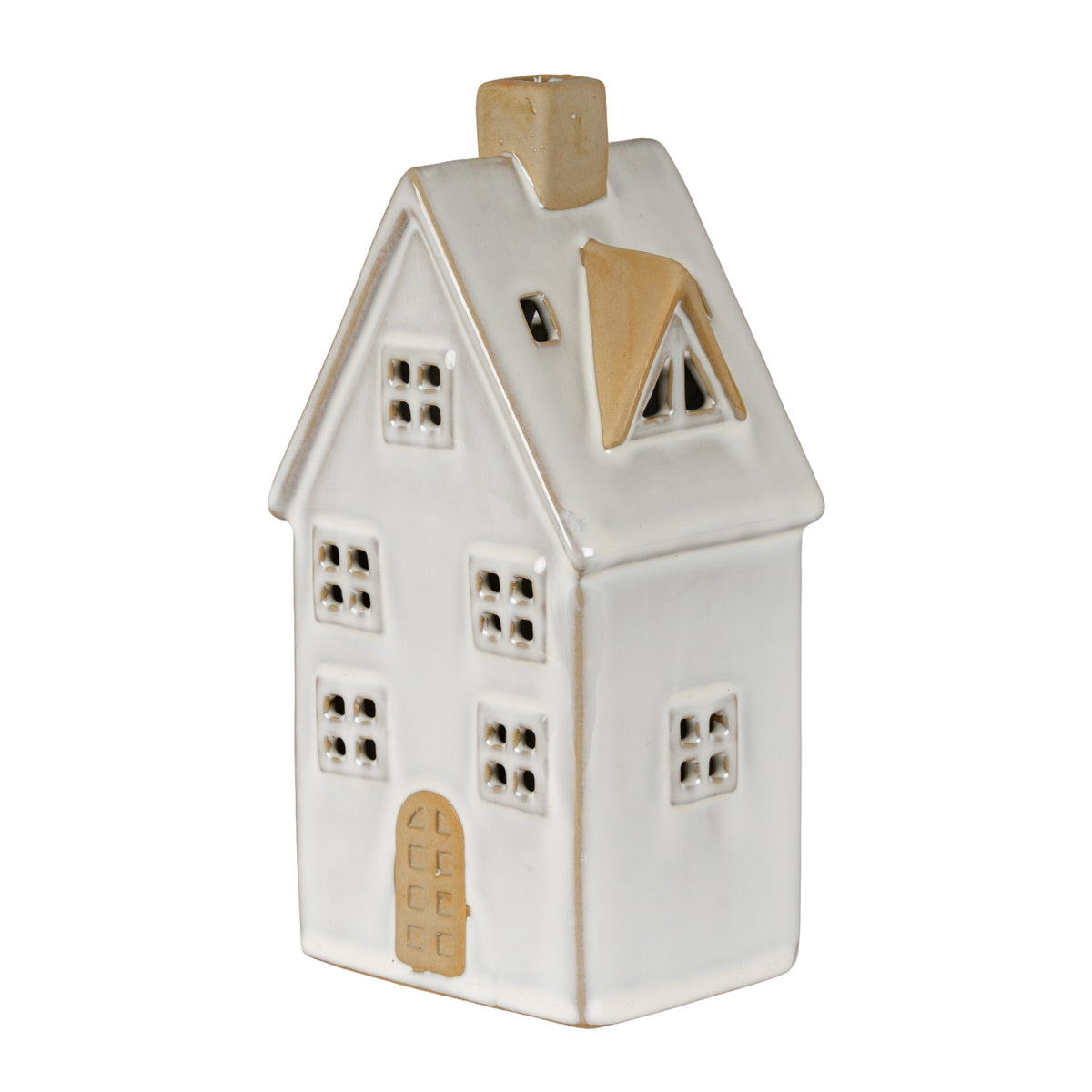 Claudine Ceramic Large Townhouse With LED Light