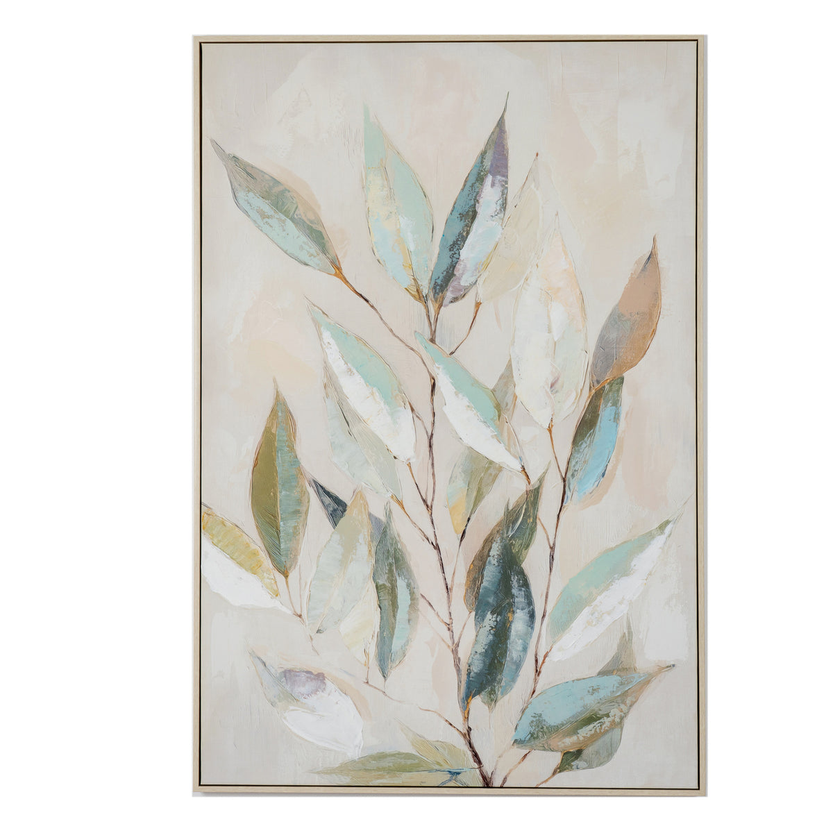 Manon Willow Light Hand Painted Canvas in Frame