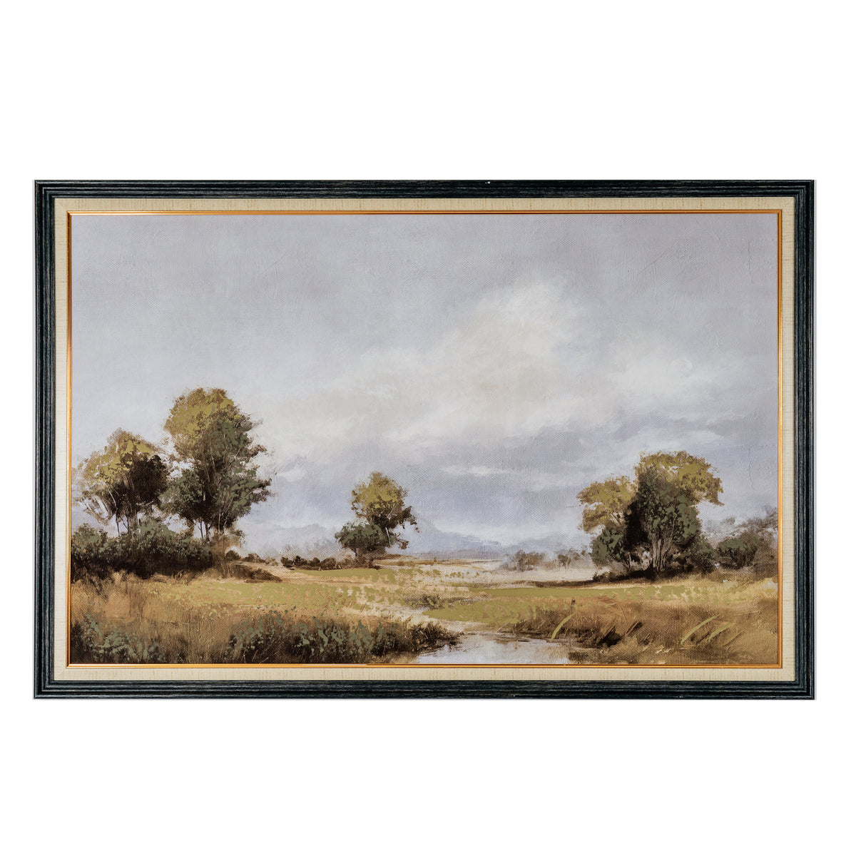 Isabelle Spring Landscape Hand Painted Canvas in Classic Frame