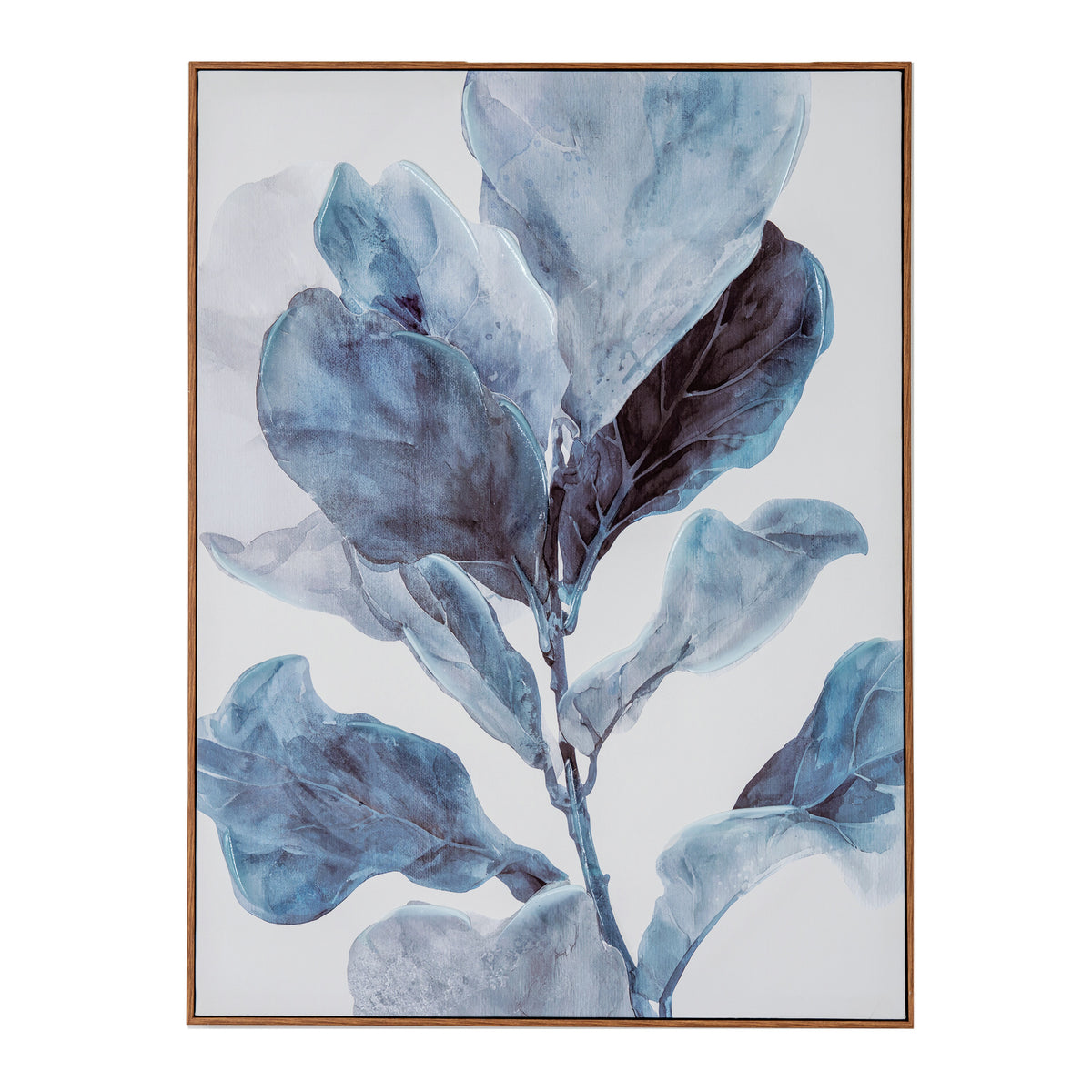 Lucille Silva Eucalyptus Hand Painted Canvas in Frame