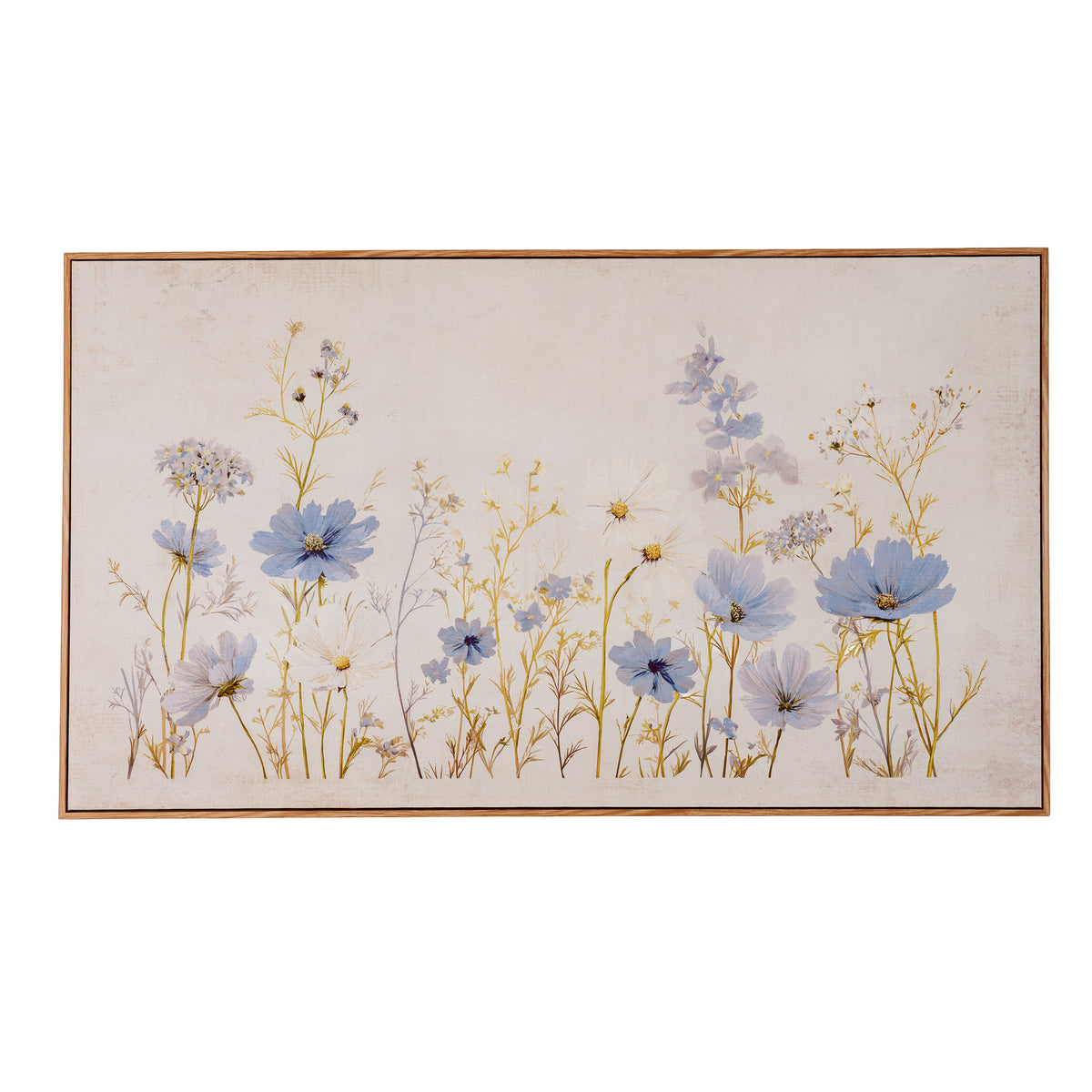 Victoire Wildflower Meadow Hand Painted Canvas in Frame