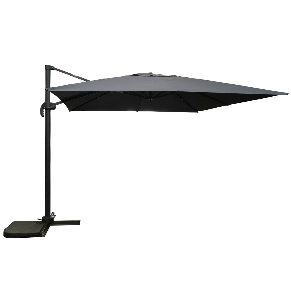 Isabeau 3m Square Cantilever Grey Parasol