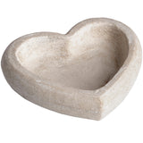 deep stone heart dish