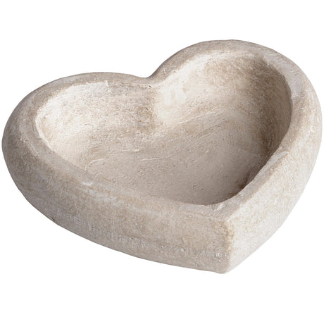 deep stone heart dish
