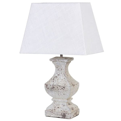 Adeline Wooden Table Lamp with White Shade
