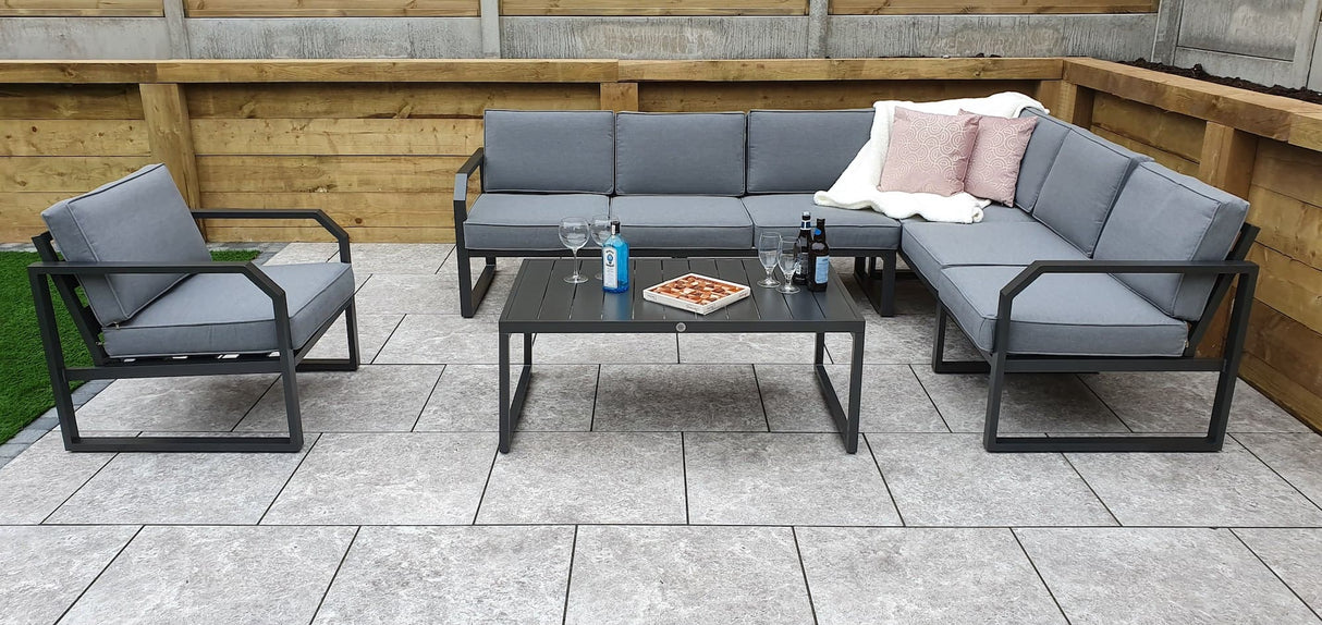 Sabine Grey Outdoor Corner Sofa Set