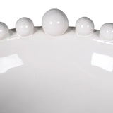 Athena White Bobble Edged Bowl