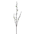 Berenice Grey Pussy Willow Spray with Leaves