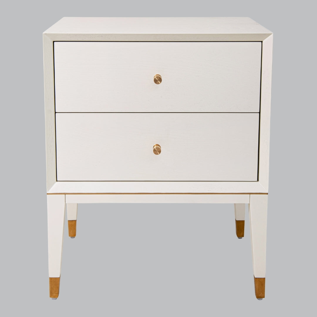 Sabine White Side Table