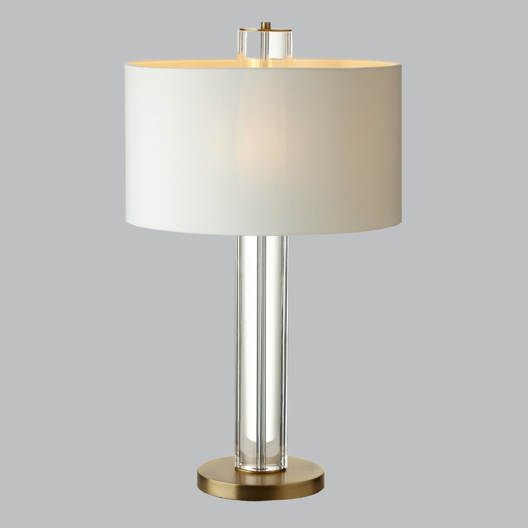 Yvonne Antique Brass Finish Table Lamp