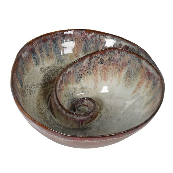 Chantal Brown Ombre Shell Effect Bowl