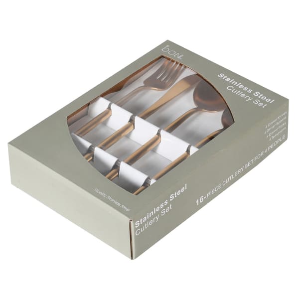 Chantal 16 Piece Gold Cutlery Set