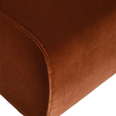 Chantal Burnt Orange Velvet Armchair