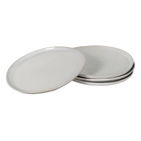 Chantal Set of 4 Cream Organic Shape Dinner Plates