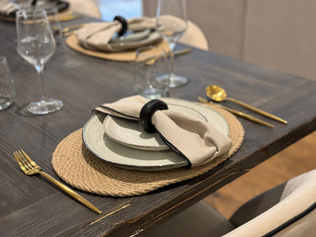 Chantal Set of 4 Cream Organic Shape Dinner Plates