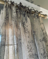 Clarisse Linen Curtain Panel (French Inspired)