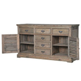 Colette Colonial Reclaimed Louvred Sideboard