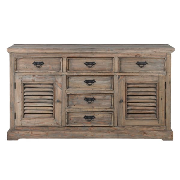 Colette Colonial Reclaimed Louvred Sideboard