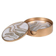 Cosette Set of 4 Gold Swirl Coasters