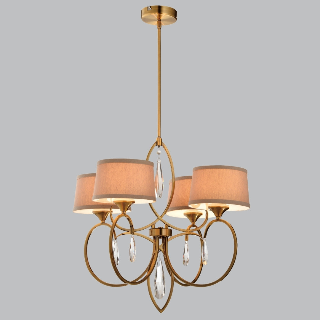 Fleur 4 Arm Chandelier