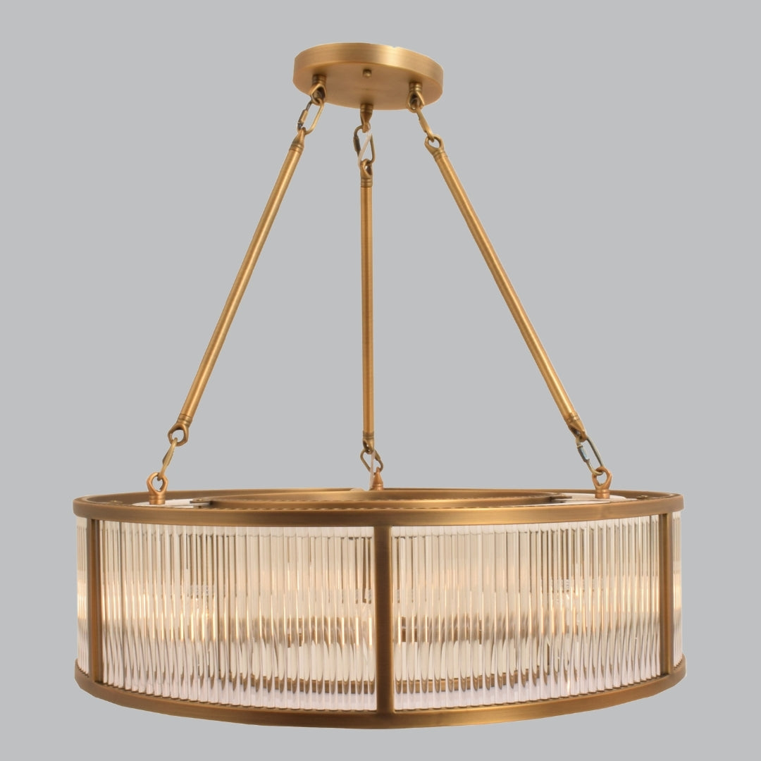 Zoe Antique Brass Ceiling Light