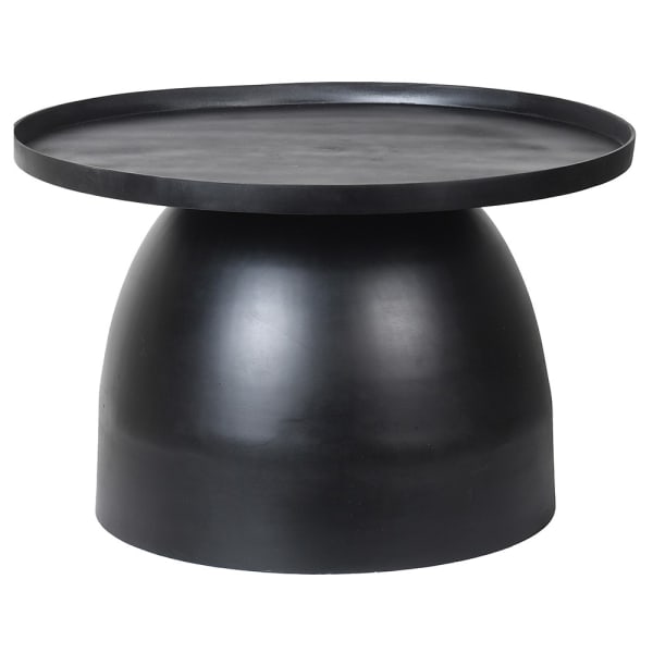 Eloise Black Round Metal Side Table